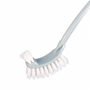 Ensemble de brosses de toilette en plastique avec support, outil de nettoyage à long manche pour salle de bain, en couleurs bleu, rose et vert - Product Image 2