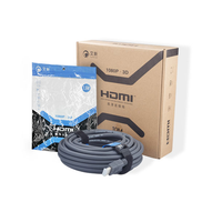 En stock, câble Ultra pour 2.0, 4K, plaqué or 24K, 1 m, blindé tressé, mâle vers mâle, pour câble de données pour projecteur, ordinateur, moniteur