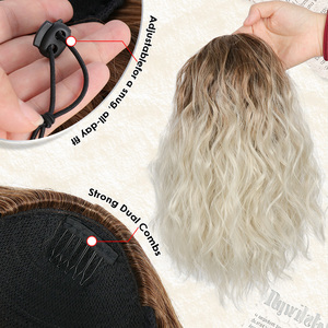 <span class=keywords><strong>Queue</strong></span> <span class=keywords><strong>de</strong></span> <span class=keywords><strong>cheval</strong></span> courte Julianna en fibre japonaise résistante à la chaleur, extensions afro bouclées, <span class=keywords><strong>queue</strong></span> <span class=keywords><strong>de</strong></span> <span class=keywords><strong>cheval</strong></span> synthétique à cordon <span class=keywords><strong>de</strong></span> serrage - Product Image 4