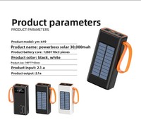 Batterie solaire portable 30000mAh à charge rapide 15W, très vendue