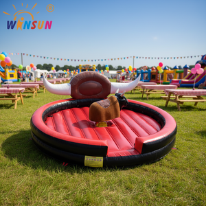 Taureau mécanique gonflable commercial WINSUN, <span class=keywords><strong>jeu</strong></span> de taureau mécanique à vendre - Product Image 1