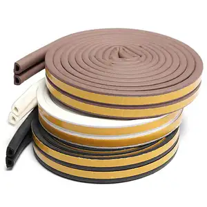 Rubber Rubber China Manufacturer Adhesive Door Rubber Seal Strips D Type EPDM Foam For Doors Windows