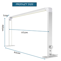 Corps de lampe en aluminium de style moderne, nouvelle alimentation CC, éclairage de bureau, protection des yeux pour une utilisation en intérieur sur les tables de manucure