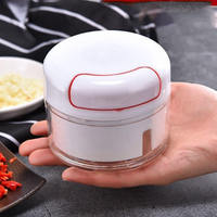 Mini Knoflookpers Voedselhakker Container voor Ui Chili Fruit Vlees Pinda Rasp Schilmesje Grinder Gereedschap Gadgets