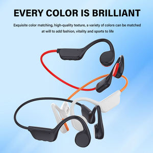 หูฟังแบบ Bone Conduction Ipx8 หน่วยความจำ 32gb เครื่องเล่น Mp3 แบตเตอรี่แบบ LED หูฟังกันน้ำและเหงื่อ - Product Image 3