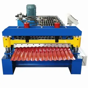 Roofing Sheet Making Cold Color Roof Wall Panel Plate Steel Tile Machinery Corrugated Glazed Tile Roll Forming Machine