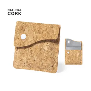 ที่เขี่ยบุหรี่แบบพกพาทำจากไม้ก๊อก  แกดเจ็ตที่เป็นมิตรกับสิ่งแวดล้อม - Product Image 1