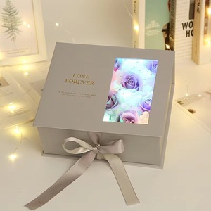 Bán Buôn Valentine Của Ngày Hộp Quà Tặng Hoa Hồng Hộp Trong Suốt Mở Cửa Sổ Cuốn Sách Loại Hộp Lật Flop Xà Phòng Người Bán Hoa Trang Trí - Product Image 3