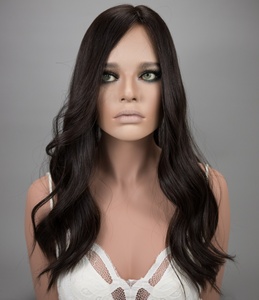Vente en gros en stock important : Topper capillaire 8x9 à base mono, cheveux vierges européens bruts, aspect cuir chevelu naturel, sans colle, pour l'alopécie - Product Image 2