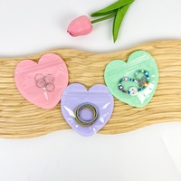 Bolsas Ziplock Personalizadas con Logotipo, Bajo MOQ, para Joyería, Anillos, Coleteros, Embalaje de PVC en Forma de Corazón, Reciclables, Venta al Por Mayor