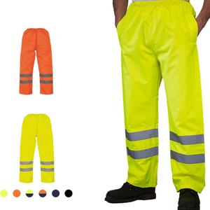 Gilet de sécurité OEM personnalisable en gros, classe 3 ANSI, imperméable, haute visibilité, orange jaune, pour hommes, femmes et travailleurs, directement de l'usine - Product Image 6
