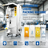 Machine d'emballage de liquides purs entièrement automatique à haute efficacité pour le remplissage, la fermeture et la fabrication de sachets d'eau/jus