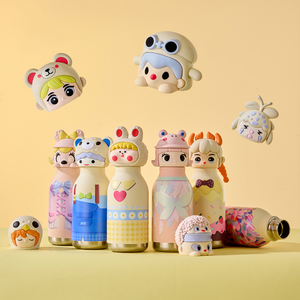 Small MOQ Custom Color Kids Vacuum Flask Stainless Steel <b>Water</b> <b>Bottle</b> 3D Lid Promotional Gift - Product Image 1