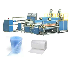 2021 new PE single two 2 layers air bubble film foil wrap sheet roll packaging packing making machine cling film making machine