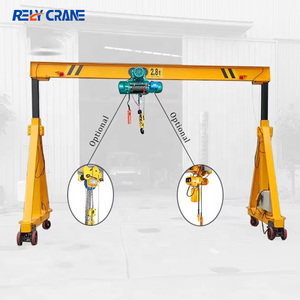 Grue portique personnalisable 1, <span class=keywords><strong>2</strong></span> ou 3 tonnes, télécommandée, à poutre simple, pour la construction, grue portique robuste - Product Image 5