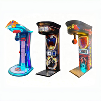 Machine de jeu de boxe d'arcade électronique avec billets électroniques à couleurs personnalisées, testeur de force, machine de jeu de frappe de boxe