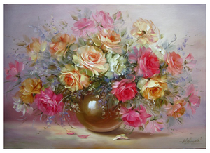 DIY personalizado todo tipo de flores pintura por números Kits hermoso <span class=keywords><strong>mar</strong></span> de flores pinturas al óleo para Decoración - Product Image 5