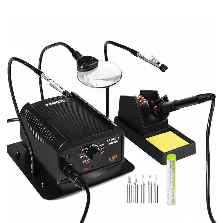 KAIWEETS KOT936 Electric 60W High-Power Soldering Statiion Soldering Iron Station For Phone Repairing