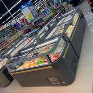Congelatore a Pozzetto con Porta Scorrevole in Vetro Trasparente per Negozi, Attrezzatura di Refrigerazione Commerciale - Product Image 1