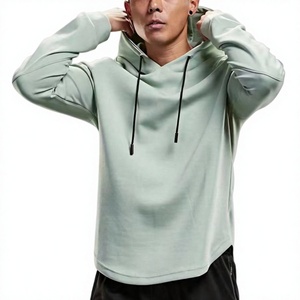 เสื้อสเวตเชิ้ตโอเวอร์ไซส์คุณภาพพรีเมียมแบบขายส่ง ทรงหลวมไหล่ตก สไตล์สปอร์ต เสื้อฮู้ดดี้สั่งทำได้ เสื้อผ้าผู้ชาย - Product Image 2