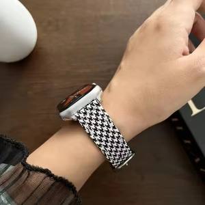 Bracelets en tissu imprimé léopard pour <span class=keywords><strong>Apple</strong></span> <span class=keywords><strong>Watch</strong></span>, fabricant de bracelets pour <span class=keywords><strong>Apple</strong></span> <span class=keywords><strong>Watch</strong></span> 41 mm/40 mm ultra 2, <span class=keywords><strong>bracelet</strong></span> 49 mm pour montre connectée - Product Image 5