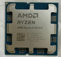 Processeur AMD Ryzen 9 9950X en boîte, 16 cœurs, 32 threads, 5,7 GHz, socket AM5, Zen5, 4 nm, pour jeux, rendu et création de contenu