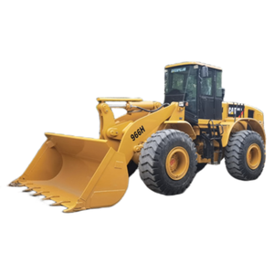 Chargeuse sur pneus Caterpillar 966H d'occasion reconditionnée, châssis robuste pour utilisation sur chantier - Product Image 1
