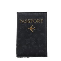 Porte-passeport fin en cuir PU à motif papillon, étui pour billets, sac de voyage portable, portefeuille de voyage