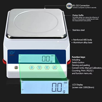 Balanza Electrónica de Precisión de Alta Resistencia, 10 kg x 0.1 g, Alta Precisión, para Conteo y Pesaje, Balanza Profesional de Laboratorio para Mesa