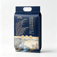 Sac en plastique personnalisé imprimé en gros avec soufflet latéral pour riz basmati 20 kg, riz rouge fermenté, quinoa