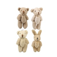 Mini ours en peluche mignon de 4/5/6 cm, vente en gros, jouet doux et adorable, porte-clés en peluche, promotion