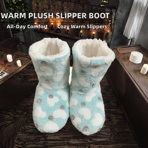 Chaussons d'intérieur chauds et confortables en fourrure épaisse antidérapante pour femmes et hommes, hiver et automne - Product Image 4