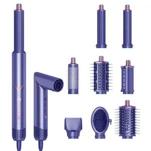 1400W Máy Sấy Thổi Bàn Chải Trong Một 8 Trong 1 Ionic Máy Sấy Tóc Và Styler Volumizer Với Hình Bầu Dục Titan Thùng Nóng Không Khí Ép Bàn Chải