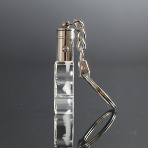Petit pont, vente en gros, personnalisation, porte-clés en cristal LED en forme d'os 3D, pour cadeaux souvenirs - Product Image 4