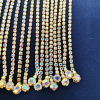 Bijoux forme parfaite pierre de cristal diamant décoration tasse chaîne strass vert frange garniture