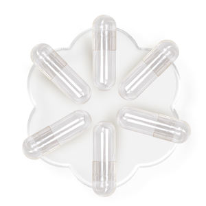 Atacado vazio veggie vegan planta cápsulas tamanho 00 #0 # claro e branco pronto para enviar - Product Image 2