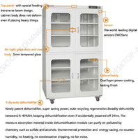 Armoire de laboratoire ESD multifonctionnelle en acier inoxydable Yunboshi 110/220V Contrôle de la température et de l'humidité Équipement de séchage SMD SMT