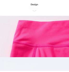 Wholesale High Stretch <b>Women's</b> Yoga Shorts Quick-Drying High Waisted Fitness Sports Running Sweat Skinny <b>Leggings</b> <b>With</b> <b>Pockets</b> - Product Image 5