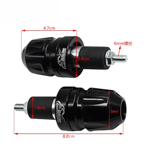 Embouts de guidon de moto modifiés, embouts de guidon colorés en alliage d'aluminium, blocs d'équilibrage, bouchons de guidon pour Niu No 9 - Product Image 2