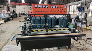 Machines de polissage à quatre têtes pour le chanfreinage des bords de verre, machines de polissage pour le chanfreinage des miroirs - Product Image 6