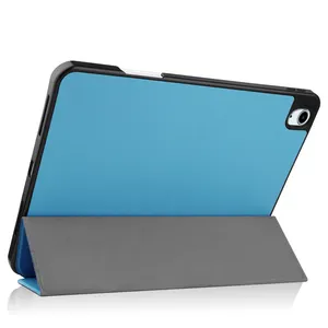 غطاء مغناطيسي لحماية اللوحة الجلدية ثلاثي الطي لجهاز iPad 10.9 بوصة Air 11 2024 غطاء حماية واقٍ ضد الصدمات لهاتف iPad Air 11 2024