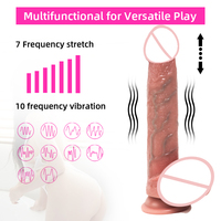 Masturbadores Femeninos de Alta Calidad con Control Remoto, Dildo Vibrador de Silicona Líquida Artificial, Juguetes Sexuales para Mujeres