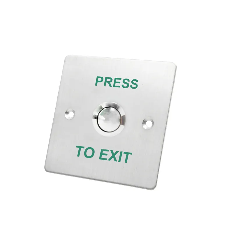 Botón de control de acceso de puerta delgada Botón de salida de acero inoxidable