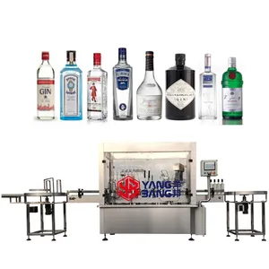 YB-YG6B otomatik şişe sıvı dolum makinesi likör viski şarap şişeleme makinesi votka ruhları likör şarap doldurma makinesi dolum makinesi
