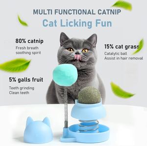 Juguete Multifuncional Giratorio para Gatos con Hierba Gatera y Menta, Pelota de Hierba Gatera para Limpieza Dental, Juguete de Aguacate con Hierba Gatera - Product Image 2