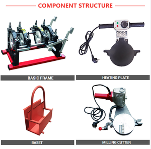 工場供給160mm2クランプ手動バットフュージョン機HDPE熱融着溶接機HDPEパイプバット溶接機 - Product Image 4