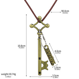 26 estilos Pin Metal Crafts <span class=keywords><strong>Shingeki</strong></span> <span class=keywords><strong>No</strong></span> <span class=keywords><strong>Kyojin</strong></span> Ackerman Eren Jaeger joyería de moda Anime collares llaveros broche pulsera - Product Image 6