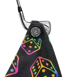 Serviettes de golf en microfibre gaufrée personnalisées en usine, serviette de golf magnétique à tissage gaufré avec crochet - Product Image 1