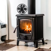 Ventilateur de cheminée thermique à 6 pales alimenté par la chaleur pour poêles à granulés et poêles à bois