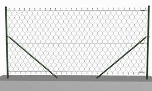 Galvanisé et PVC enduit <span class=keywords><strong>de</strong></span> barrière <span class=keywords><strong>de</strong></span> maillon <span class=keywords><strong>de</strong></span> chaîne EN10223-3 standard <span class=keywords><strong>pour</strong></span> la sécurité, terrain <span class=keywords><strong>de</strong></span> sport, zone industrielle. Tailles personnalisées - Product Image 3